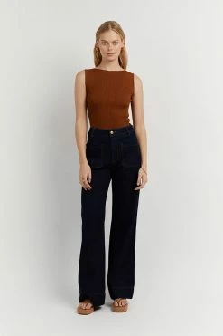 DISSH Boutiques ARIA TAN KNIT TANK