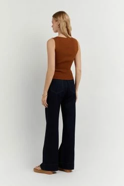 DISSH Boutiques ARIA TAN KNIT TANK