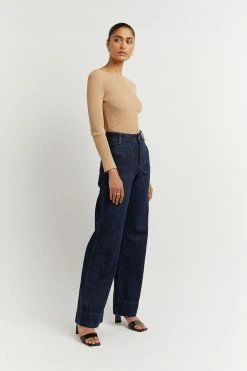 Budget ๐ฏ DISSH Boutiques ARIA WARM WHEAT KNIT SLEEVED TOP CLOTHING ๐ 7 DISSH Boutiques ARIA WARM WHEAT KNIT SLEEVED TOP CLOTHING