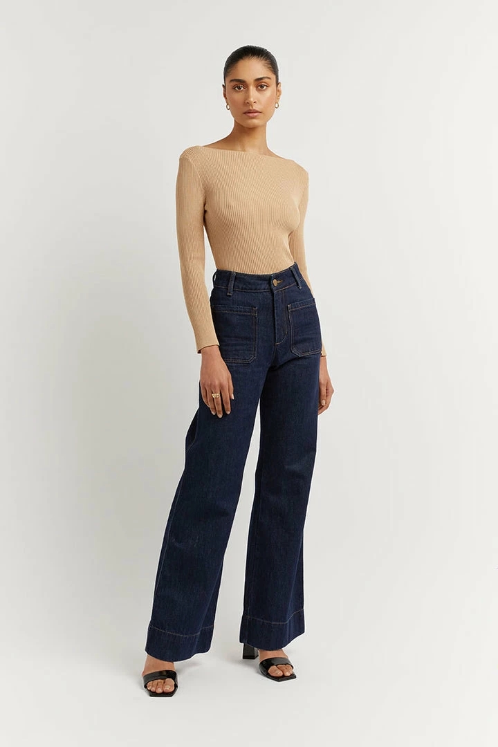 Budget ๐ฏ DISSH Boutiques ARIA WARM WHEAT KNIT SLEEVED TOP CLOTHING ๐ 1 DISSH Boutiques ARIA WARM WHEAT KNIT SLEEVED TOP CLOTHING