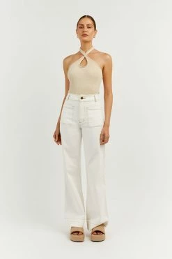 DISSH Boutiques TONI BUTTER HALTER KNIT TANK CLOTHING