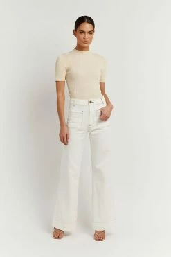 DISSH Boutiques CLOTHING DONNA BUTTER SHORT SLEEVE KNIT TOP