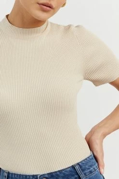 DISSH Boutiques CLOTHING DONNA STONE SHORT SLEEVE KNIT TOP