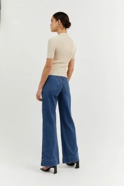 DISSH Boutiques CLOTHING DONNA STONE SHORT SLEEVE KNIT TOP