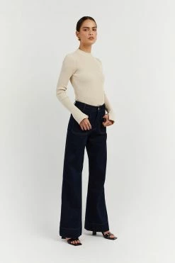 Discount ❤️ DISSH Boutiques DONNA STONE SLEEVED KNIT TOP ⌛ 9 DISSH Boutiques DONNA STONE SLEEVED KNIT TOP