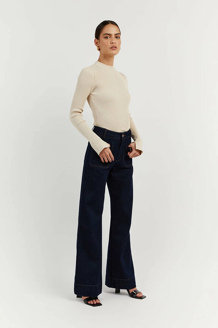 Discount ❤️ DISSH Boutiques DONNA STONE SLEEVED KNIT TOP ⌛ 4 DISSH Boutiques DONNA STONE SLEEVED KNIT TOP