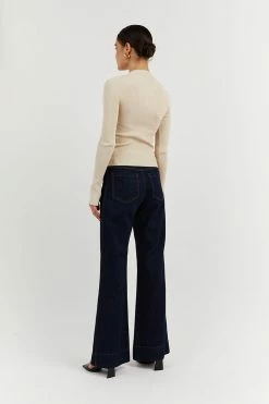 Discount ❤️ DISSH Boutiques DONNA STONE SLEEVED KNIT TOP ⌛ 10 DISSH Boutiques DONNA STONE SLEEVED KNIT TOP