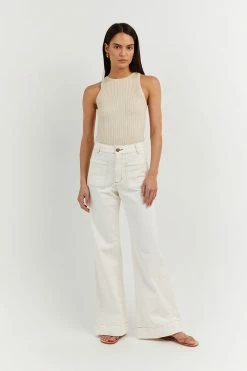 DISSH Boutiques OSCAR STONE HIGH NECK TOP CLOTHING