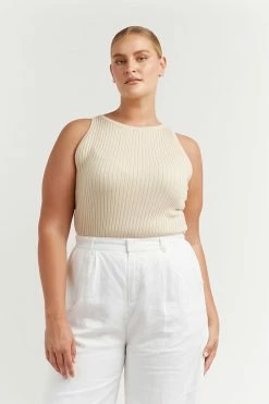 DISSH Boutiques OSCAR STONE HIGH NECK TOP CLOTHING