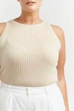 DISSH Boutiques OSCAR STONE HIGH NECK TOP CLOTHING