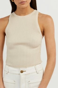 DISSH Boutiques OSCAR STONE HIGH NECK TOP CLOTHING