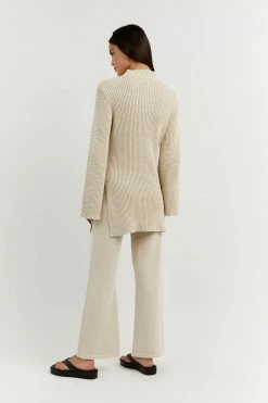 DISSH Boutiques CLOTHING HENLEY STONE SLEEVED KNIT TUNIC