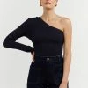 DISSH Boutiques MOSMAN NAVY ONE SLEEVE TOP