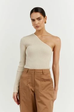 DISSH Boutiques MOSMAN STONE ONE SLEEVE TOP CLOTHING
