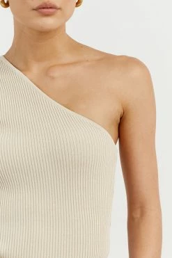 DISSH Boutiques MOSMAN STONE ONE SLEEVE TOP CLOTHING