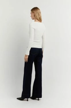 Brand new โค๏ธ DISSH Boutiques WINDSOR ASYM OFF WHITE SLEEVED TOP ๐ 9 DISSH Boutiques WINDSOR ASYM OFF WHITE SLEEVED TOP