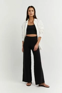 DISSH Boutiques MARA BLACK KNIT TOP CLOTHING