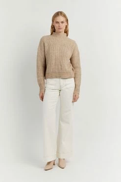 DISSH Boutiques SWEATERS BALWYN OAT MARLE KNIT JUMPER