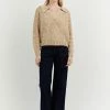 DISSH Boutiques JORDAN WHEAT COLLARED KNIT JUMPER