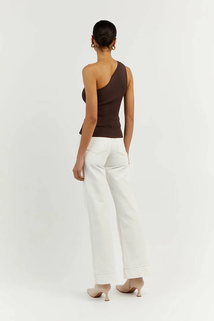 Best deal ๐ DISSH Boutiques MOSMAN BITTER CHOC ONE SHOULDER TOP โค๏ธ 4 DISSH Boutiques MOSMAN BITTER CHOC ONE SHOULDER TOP