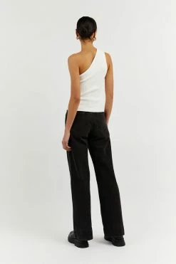 DISSH Boutiques MOSMAN OFF WHITE ONE SHOULDER TOP