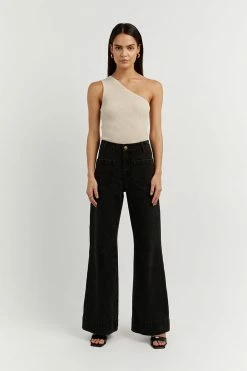 DISSH Boutiques MOSMAN STONE ONE SHOULDER TOP CLOTHING