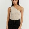 DISSH Boutiques MOSMAN STONE ONE SHOULDER TOP CLOTHING