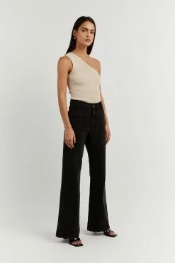 DISSH Boutiques MOSMAN STONE ONE SHOULDER TOP CLOTHING