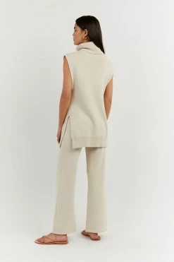 Budget ๐ DISSH Boutiques CLOTHING RORY STONE ROLL NECK VEST ๐ 10 DISSH Boutiques CLOTHING RORY STONE ROLL NECK VEST