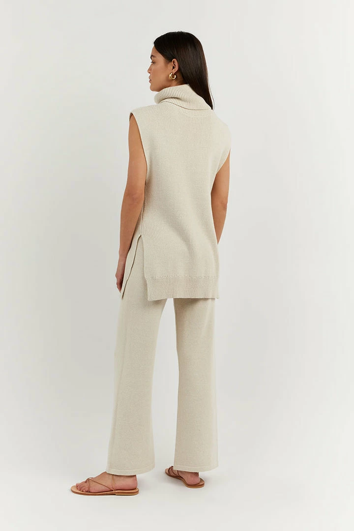 Budget ๐ DISSH Boutiques CLOTHING RORY STONE ROLL NECK VEST ๐ 5 DISSH Boutiques CLOTHING RORY STONE ROLL NECK VEST