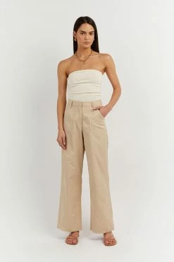 DISSH Boutiques CARRIE BUTTER BANDEAU KNIT TOP CLOTHING