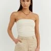 DISSH Boutiques CARRIE BUTTER BANDEAU KNIT TOP CLOTHING