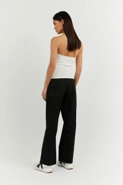 DISSH Boutiques CARRIE OFF WHITE BANDEAU KNIT TOP