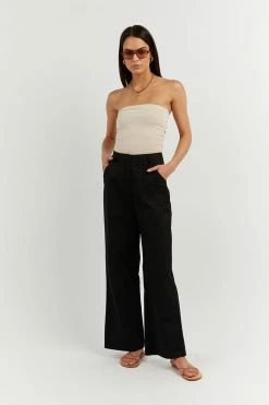 DISSH Boutiques CARRIE STONE BANDEAU KNIT TOP