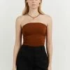 DISSH Boutiques CLOTHING CARRIE TAN BANDEAU KNIT TOP