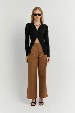 DISSH Boutiques OWEN BLACK LONG SLEEVE TOP