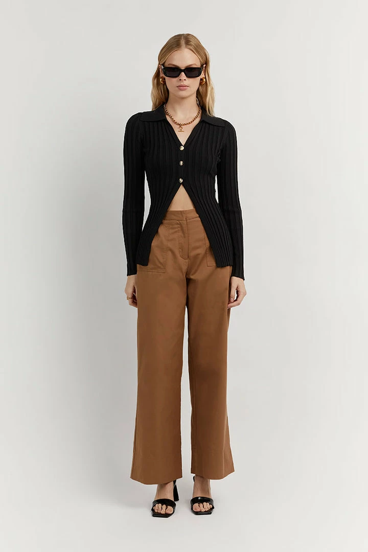 Budget ๐ DISSH Boutiques OWEN BLACK LONG SLEEVE TOP ๐ 1 DISSH Boutiques OWEN BLACK LONG SLEEVE TOP