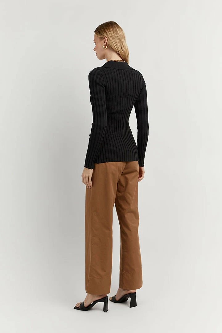 Budget ๐ DISSH Boutiques OWEN BLACK LONG SLEEVE TOP ๐ 4 DISSH Boutiques OWEN BLACK LONG SLEEVE TOP