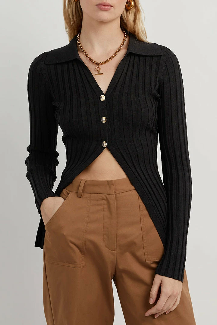 Budget ๐ DISSH Boutiques OWEN BLACK LONG SLEEVE TOP ๐ 5 DISSH Boutiques OWEN BLACK LONG SLEEVE TOP