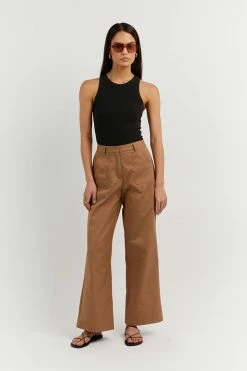 DISSH Boutiques TOPS JENNA BLACK KNIT TANK