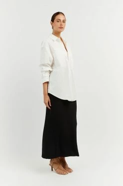 DISSH Boutiques JACQUES BLACK KNIT MIDI SKIRT