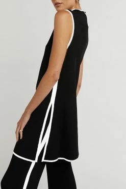 DISSH Boutiques THE BUMP FRIENDLY EDIT BINDING BLACK KNIT PANT