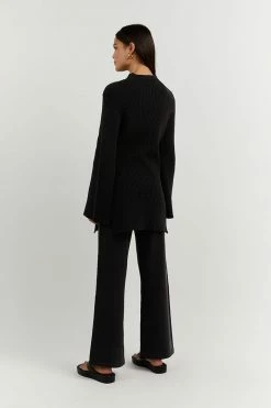 DISSH Boutiques HENLEY BLACK KNIT PANT