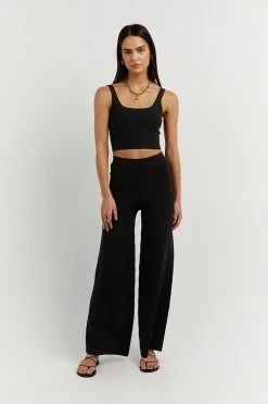 DISSH Boutiques MARA BLACK KNIT PANT