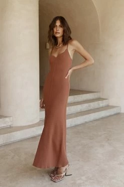 DISSH Boutiques CLOTHING KOKO SWEETHEART CLAY KNIT DRESS