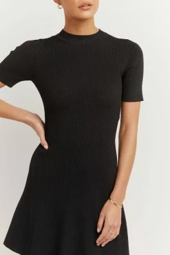 Buy ๐งจ DISSH Boutiques DONNA BLACK SLEEVED MINI ๐ DRESS CLOTHING ๐ 9 DISSH Boutiques DONNA BLACK SLEEVED MINI DRESS CLOTHING