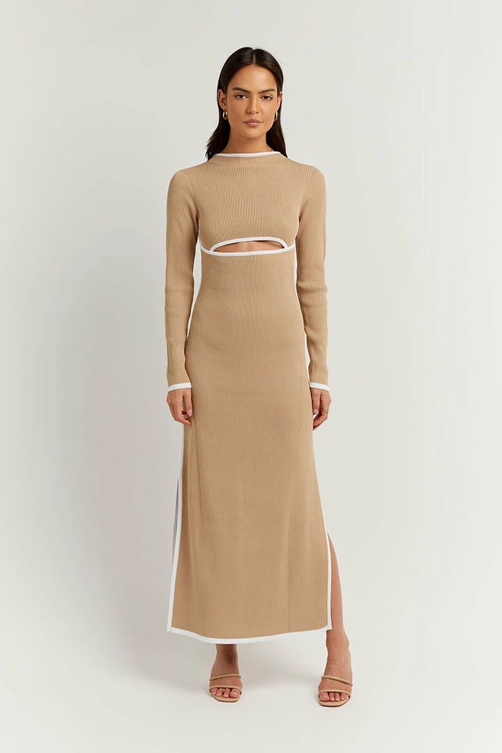 Budget π€© DISSH Boutiques BINDING WHEAT SLEEVED KNIT π DRESS THE BUMP FRIENDLY EDIT π 1 DISSH Boutiques BINDING WHEAT SLEEVED KNIT DRESS THE BUMP FRIENDLY EDIT