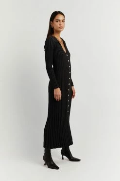 Budget π DISSH Boutiques RHODES BLACK SLEEVED MIDI π DRESS 𧨠7 DISSH Boutiques RHODES BLACK SLEEVED MIDI DRESS