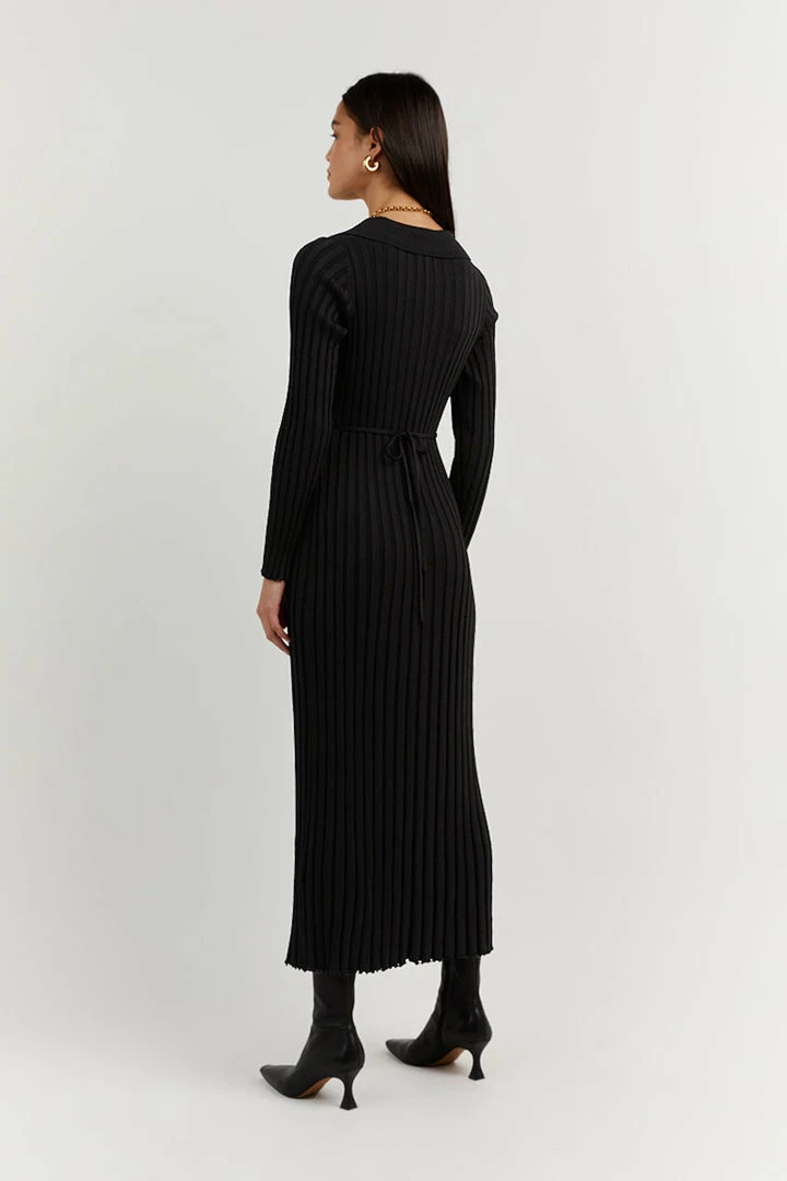 Budget π DISSH Boutiques RHODES BLACK SLEEVED MIDI π DRESS 𧨠4 DISSH Boutiques RHODES BLACK SLEEVED MIDI DRESS