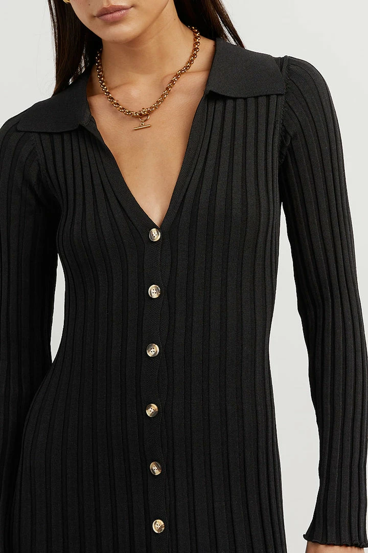 Budget π DISSH Boutiques RHODES BLACK SLEEVED MIDI π DRESS 𧨠5 DISSH Boutiques RHODES BLACK SLEEVED MIDI DRESS